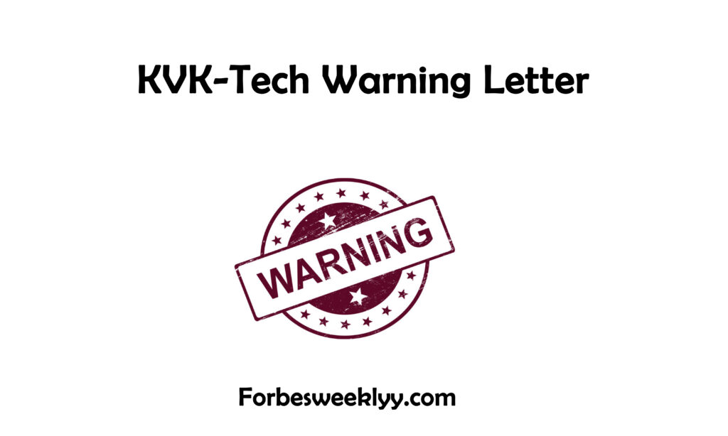 KVK-Tech Warning Letter