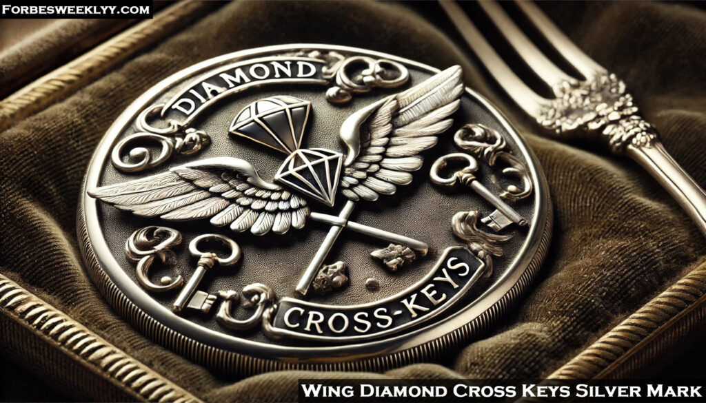 Wing Diamond Cross Keys Silver Mark