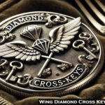 Wing Diamond Cross Keys Silver Mark